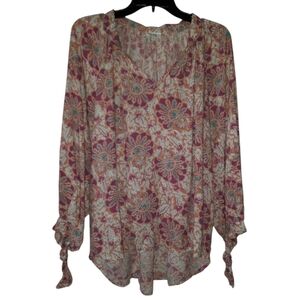 Nicole Miller New York Long Sleeve Blouse Large